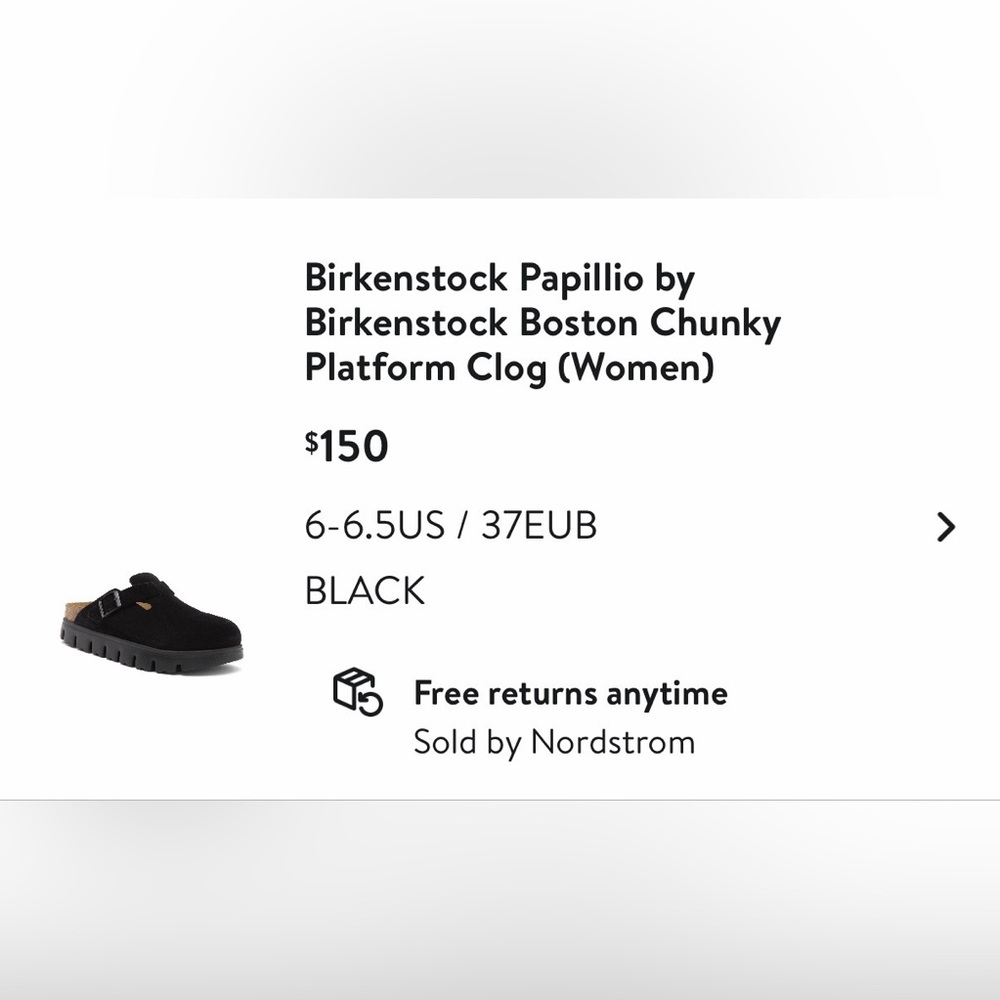 New without box papillio Birkenstock